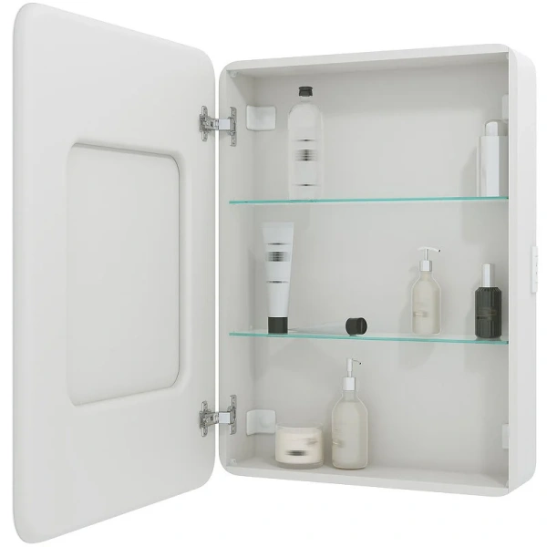 Зеркальный шкаф с подсветкой Misty Элиот 60 см левый, белые - фото 6