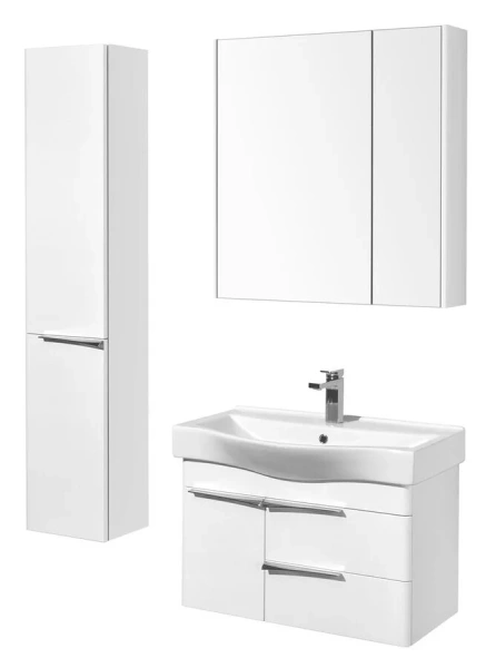 Зеркальный шкаф Акватон Беверли 80 см белый глянцевый, навесные - фото 5