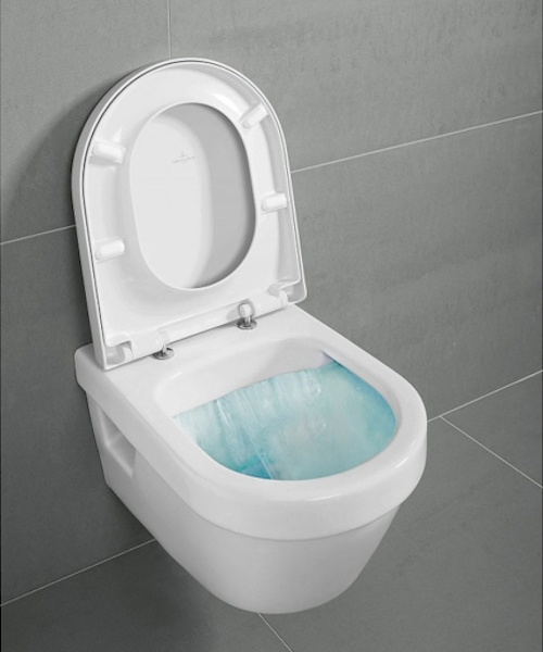 Унитаз подвесной Villeroy & Boch Architectura альпийский белый с покрытием CeramicPlus, безободковые, сиденье с микролифтом , с антивсплеском - фото 5