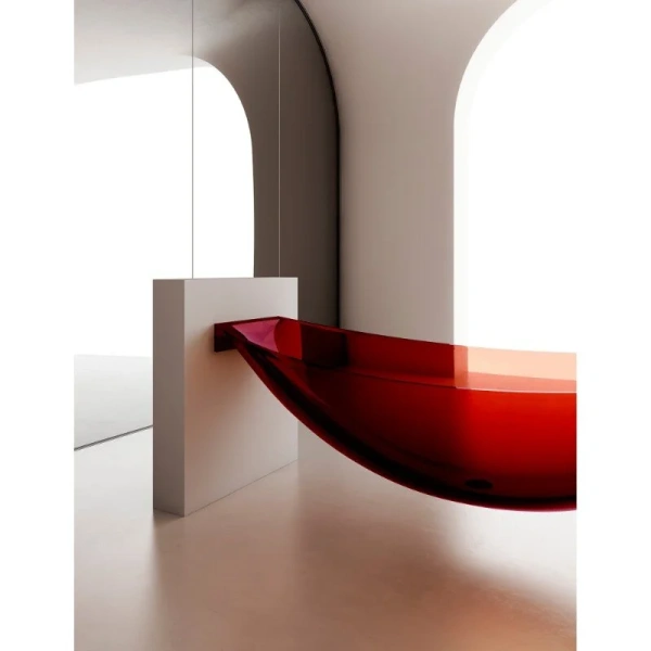 Ванна из полиэфирной смолы Abber Kristall AT9704 180x80 см подвесная, 180 см - фото 8