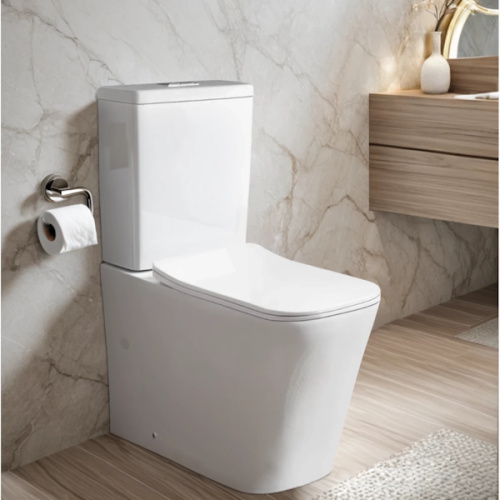 Унитаз компакт Ceruttispa Maiella безободковый, безободковые, сиденье с микролифтом , с антивсплеском, компакт, низкие - фото 5