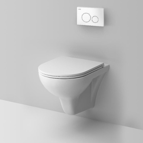 Унитаз с инсталляцией Am.Pm Gem с белой клавишей, в наличии - фото 3