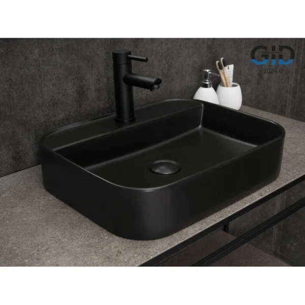 Раковина GID Geometrico Bm9550 50 см черная - фото 3