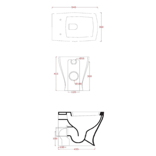 Унитаз напольный ArtCeram Jazz чёрный - фото 3