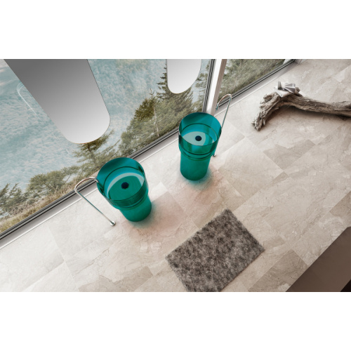 Раковина напольная Abber Kristall AT2701 45 см прозрачная - фото 4