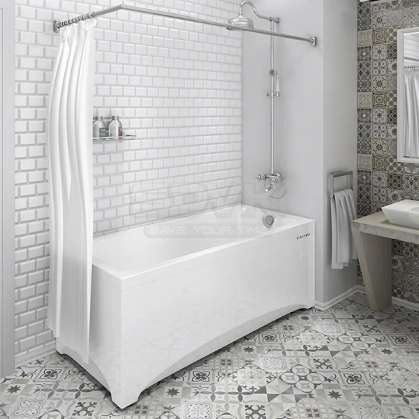 Акриловая ванна Радомир Веста 2-89-2-0-1-265Р, 150 х 70 см, фронтальный экран, каркас разборный, сифон, слив-перелив автомат в комплекте, белая - фото 4