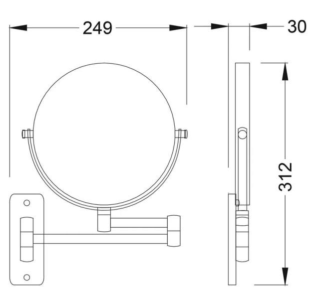 Зеркало для ванной Timo Nelson  - фото 2