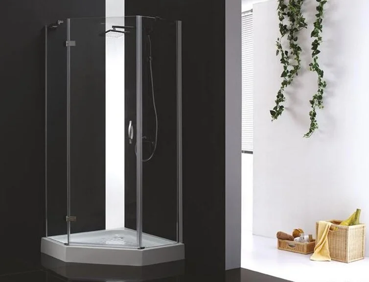 Душевой уголок Cezares Bergamo 100х100 см стекло прозрачное петли слева - фото 1