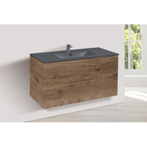 Тумба под раковину подвесная Vincea Mia 100,6 см V.Oak, подвесная, пристенная - фото 4