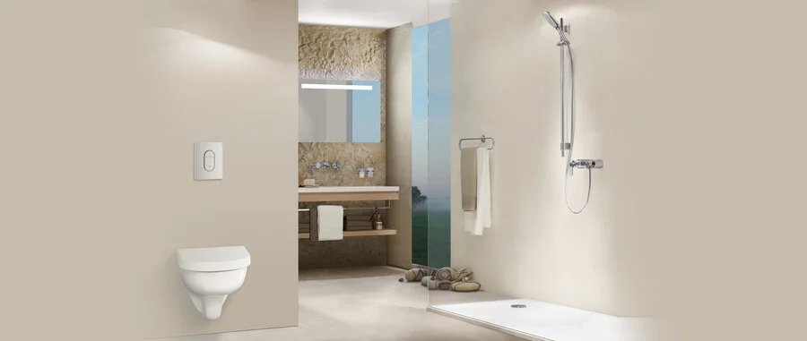 Клавиша смыва Grohe Arena Cosmopolitan альпин-белый, слив эконом-стандарт с двумя клавишами index_1 - фото 9
