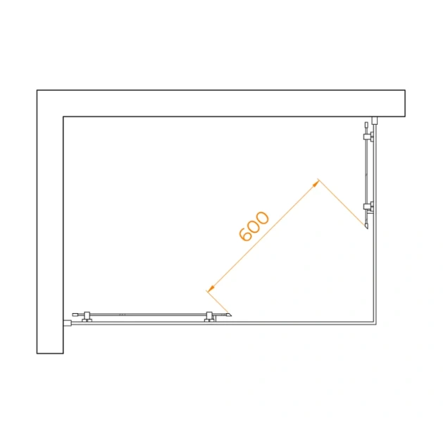 Душевой уголок RGW Passage PA-040 120x80 см профиль хром, стекло матовое - фото 3