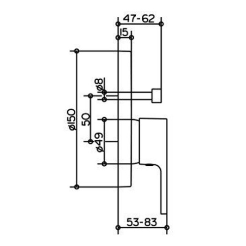 Смеситель для ванны встраиваемый Keuco Elegance 51672 010281 - фото 2