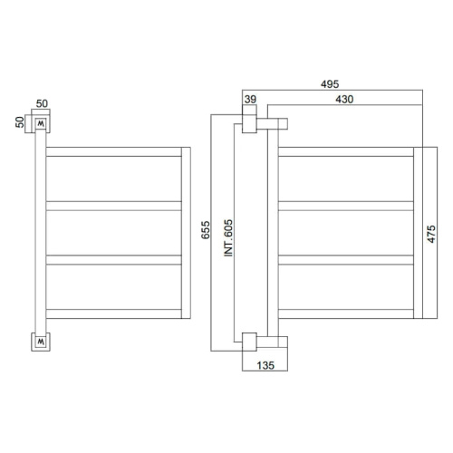 Полотенцесушитель водяной Margaroli Brezza 700 - фото 2