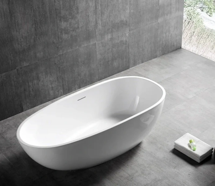 Акриловая ванна Abber 150х75 см овальная - фото 3