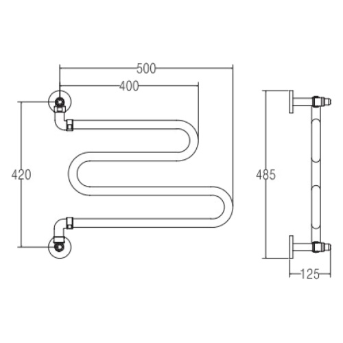 Полотенцесушитель водяной Margaroli Vento 406 - фото 4