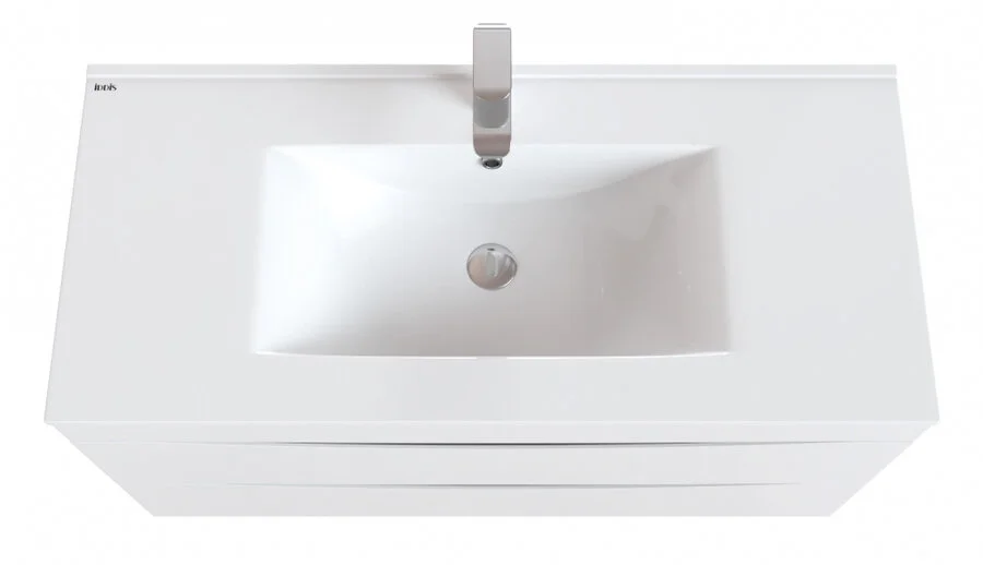 Тумба с раковиной напольная IDDIS Cloud CLO10WFi95K интегрированные ручки 100 см, 100 см - фото 6