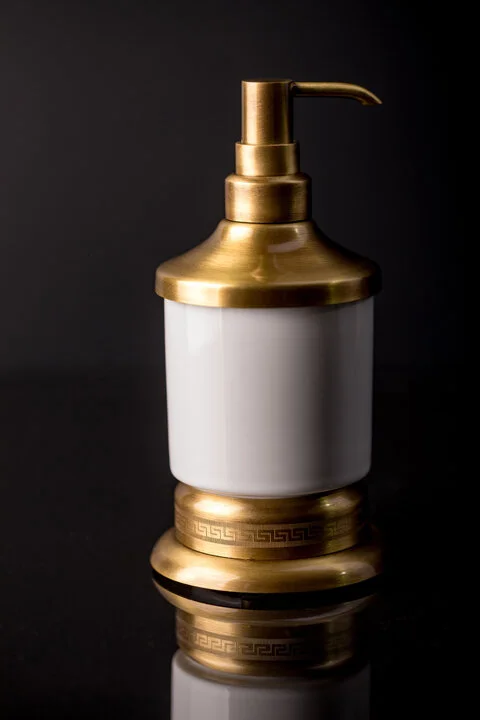 Дозатор для мыла Boheme Medici бронза, бронза, белые, комбинированные - фото 3