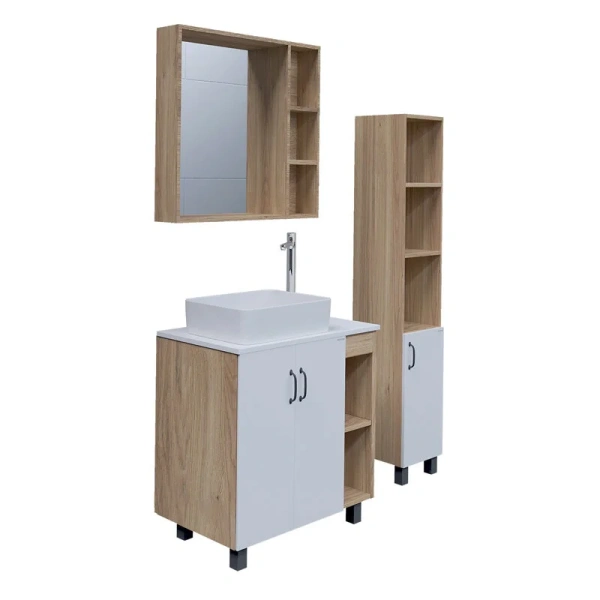 Тумба с раковиной напольная Grossman Флай 10800 81 см с распашными дверьми - фото 4