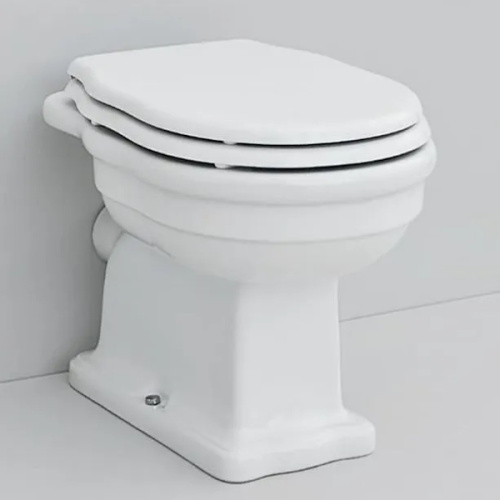 Унитаз напольный ArtCeram Hermitage белый, выпуск в стену, напольные, приставные, встраиваемые - фото 2