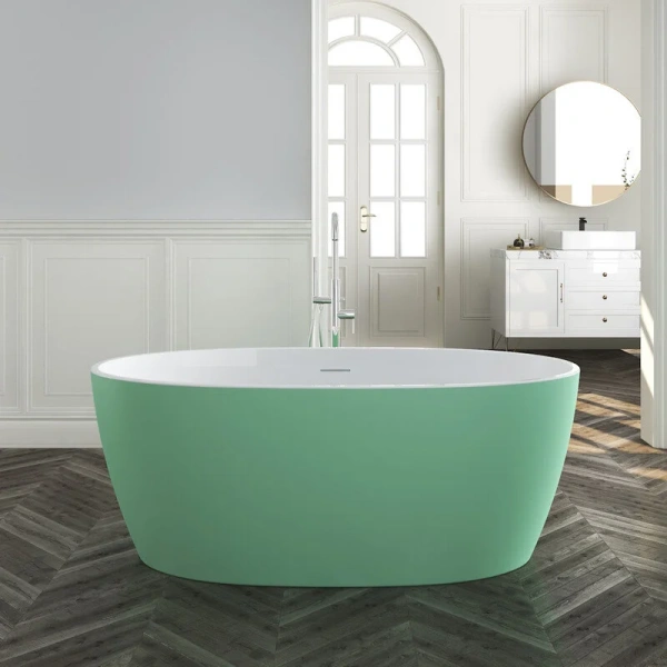 Ванна акриловая Corpa Nera Bosso CN130105, 170 х 76 см, зеленый матовый, без гидромассажа - фото 6