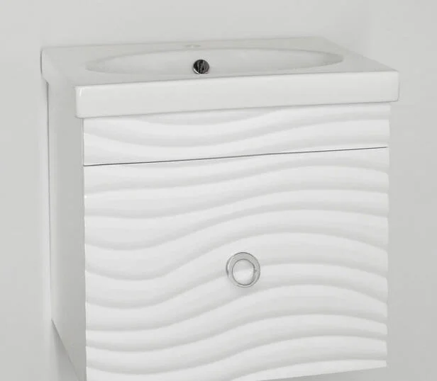 Тумба под раковину подвесная Style Line Вероника 57 см белая, 60 см - фото 6