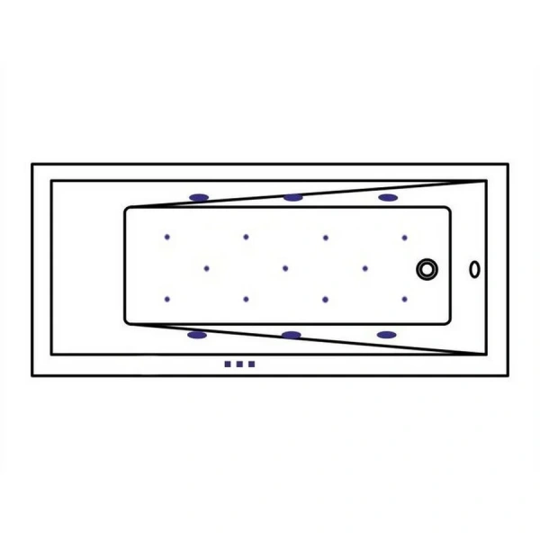 Ванна гидромассажная Whitecross Wave Relax, 150 х 70 см, увеличенная толщина акрила, усиленная армировка, белый/хром, 0101.150070.100.RELAX.CR - фото 2