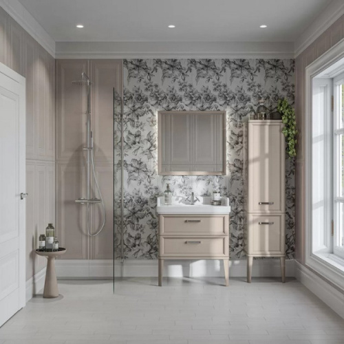 Шкаф-пенал напольный Kerama Marazzi Pompei 43 см камео бежевый, бежевые - фото 7