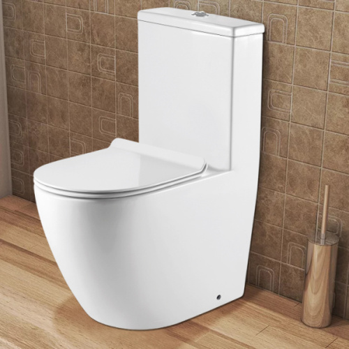 Унитаз моноблок Azario Morano безободковый, фаянс, керамика - фото 8