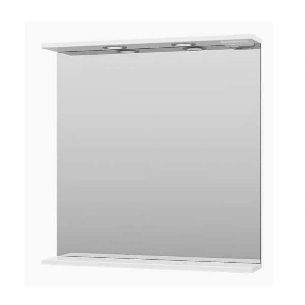 Зеркало с подсветкой Misty Енисей 70 см белое, в раме - фото 4