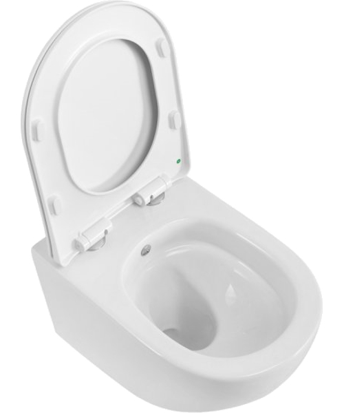 Унитаз подвесной BelBagno Marino без смесителя, недорогие, безободковые, сиденье с микролифтом , с антивсплеском, c функцией биде - фото 5