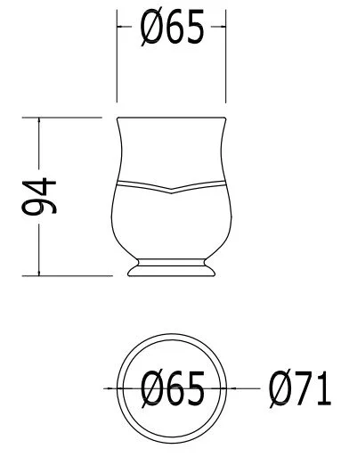 Стакан для ванной Devon&Devon Emily MIL503E - фото 2