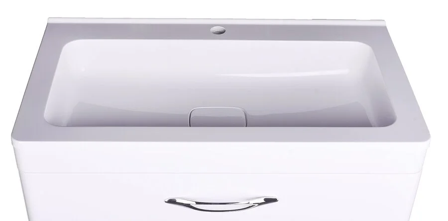 Тумба под раковину напольная Style Line Каре 80 см белая, белая - фото 7