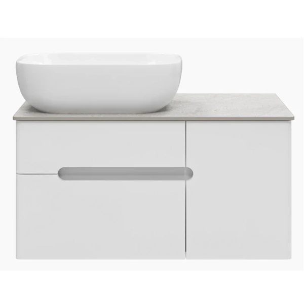 Тумба с раковиной подвесная Misty Роял П-Роя-01080-0 80 см с двумя ящиками