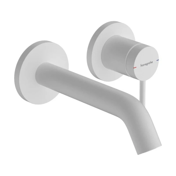 Смеситель для раковины Hansgrohe Tecturis S матовый белый - фото 1
