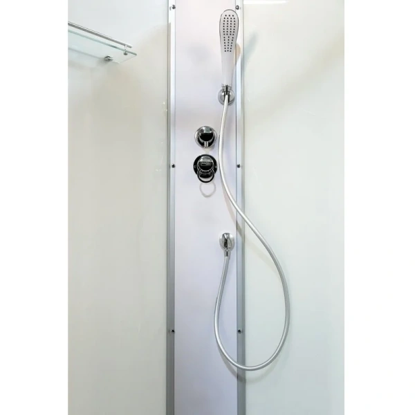 Душевая кабина Deto L 100x100 см без крыши, стеклянные, рифленые, узорчатые - фото 7