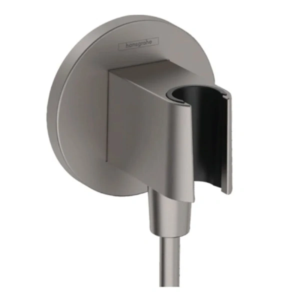Шланговое подсоединение Hansgrohe FixFit черный хром - фото 1