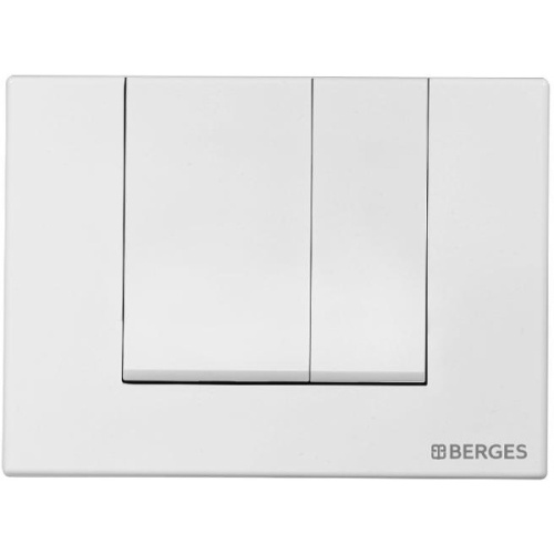 Клавиша смыва BERGES Novum S4 белая Soft Touch - фото 5