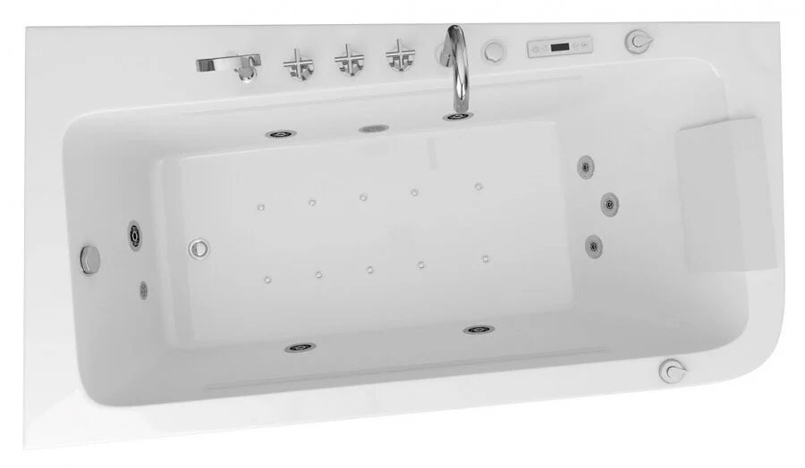 Ванна акриловая Grossman 170x95 см левая, асимметричные - фото 4