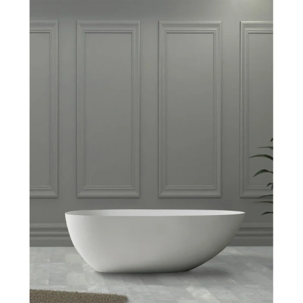 Ванна из искусственного камня Abber Stein 170х80 см овальная - фото 1