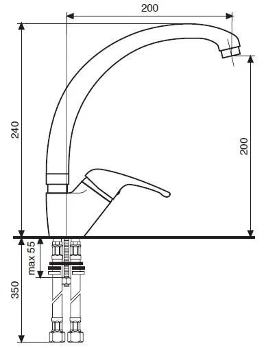 Смеситель для кухни Emmevi Ambra 9087 - фото 2