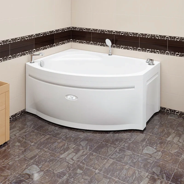 Ванна гидромассажная акриловая Vannesa Massage Монти L/R 150 x 105 см, система баланс хром - фото 4