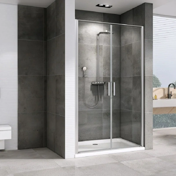 Душевая дверь в нишу Abber Sonnenstrand 100 см профиль хром, хром - фото 4