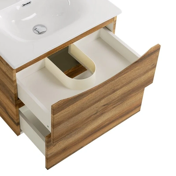 Тумба под раковину подвесная BelBagno Marino-Cer-Mini 50 см Rovere Rustico, моноблок - фото 5