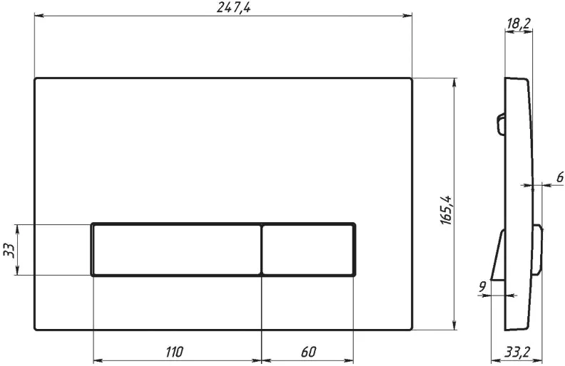 Унитаз с инсталляцией BERGES Okus клавиша хром глянец index_5 - фото 16