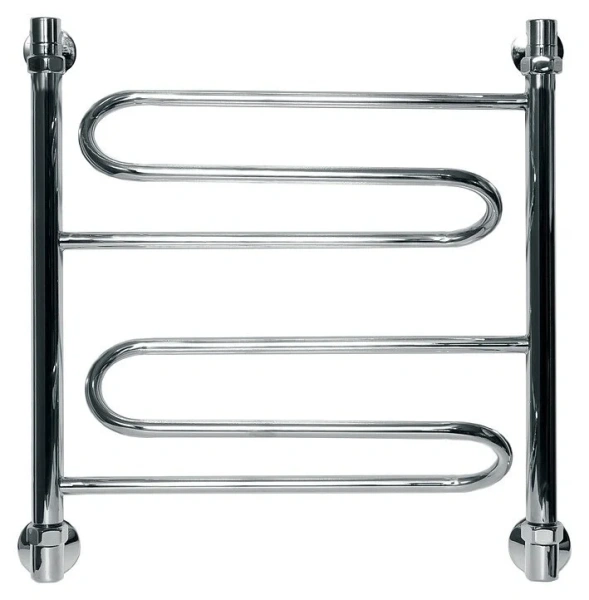Полотенцесушитель водяной Ника Curve 60x60 см хром - фото 1