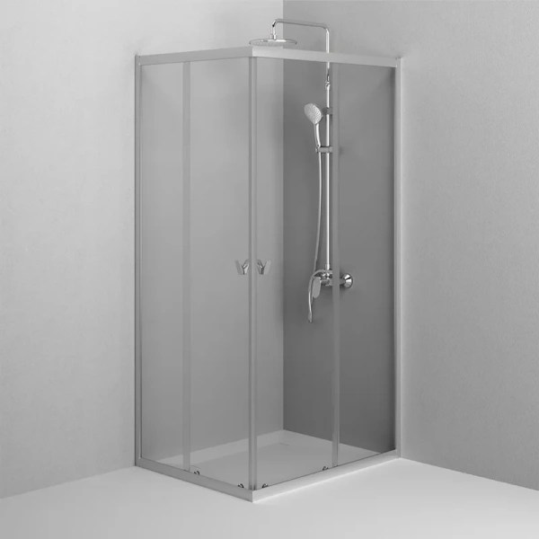 Душевой уголок Am.Pm Sunny 100x80 см хром матовый, прозрачные - фото 8