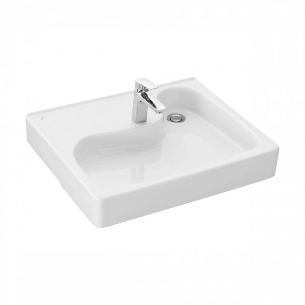 Раковина над стиральной машиной Santek Клио 63 см с кронштейнами - фото 1