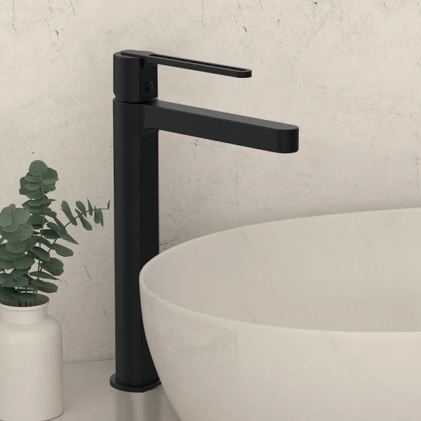 Смеситель для раковины Vincea Rondo черный, современные, hi-tech - фото 3