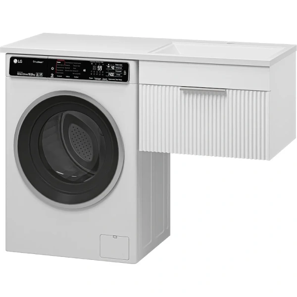 Тумба под раковину подвесная Brevita Enfida 60 см белая - фото 1