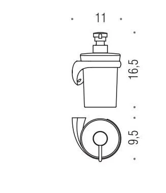 Дозатор для мыла Colombo Link B9310 настенный, современные, hi-tech - фото 2